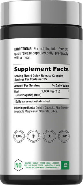 Beterraba em Pó da Horbäach 2000mg - 200Capsulas