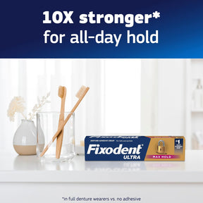 Fixador De Dentadura Fixodent Ultra Scope 62,4g - 3 Tubos