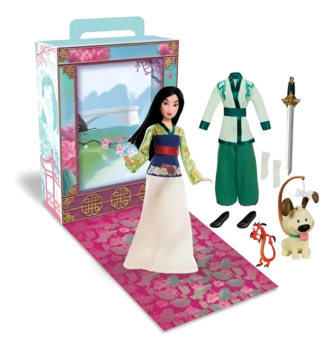 Boneca Mulan Articulada - Original Disney Store - 29,21 Cm