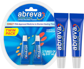 Abreva Docosanol - Herpes Bolhas - 2 Tubos