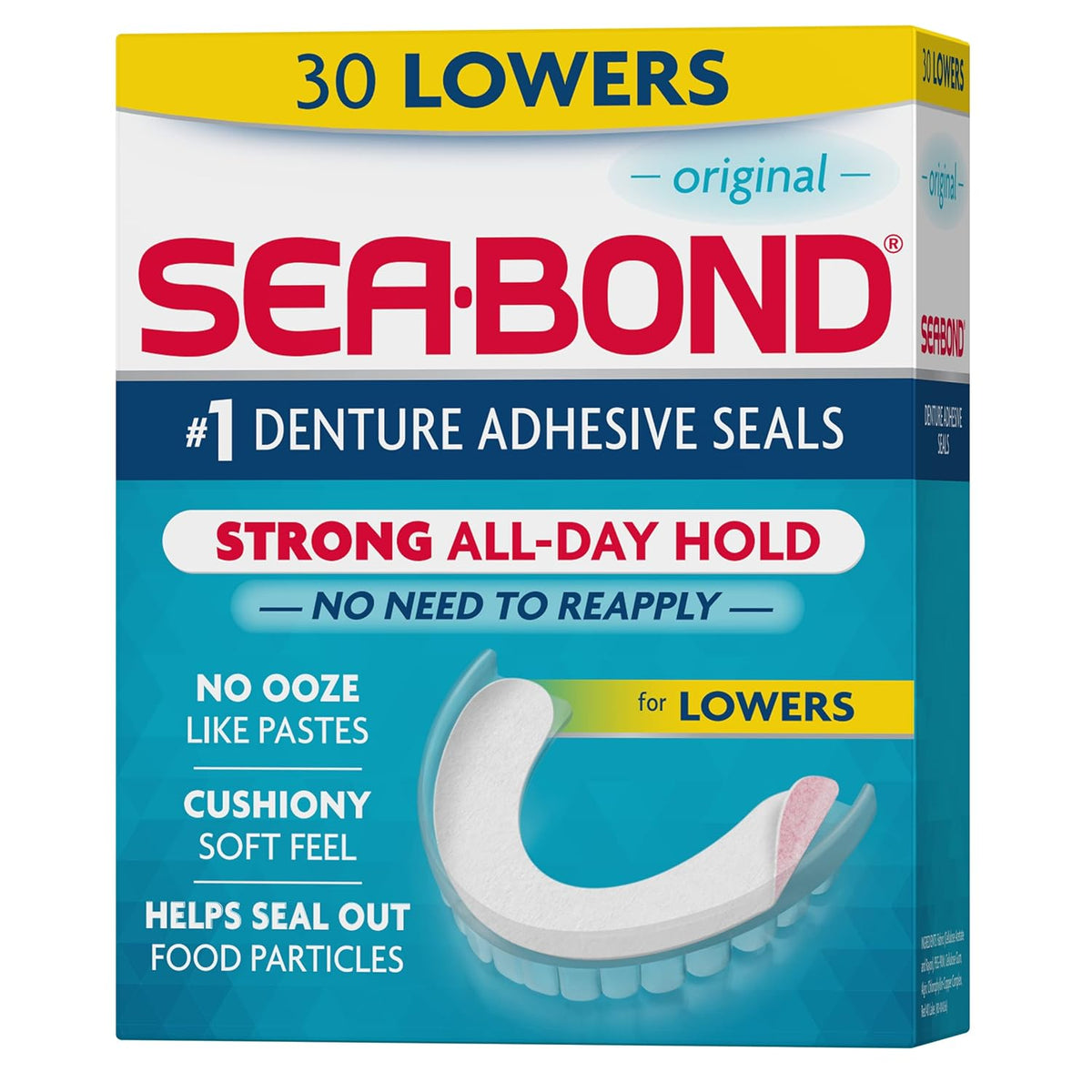 Sea Bond - Fixador Dentadura - Parte Inferior - 30 Un