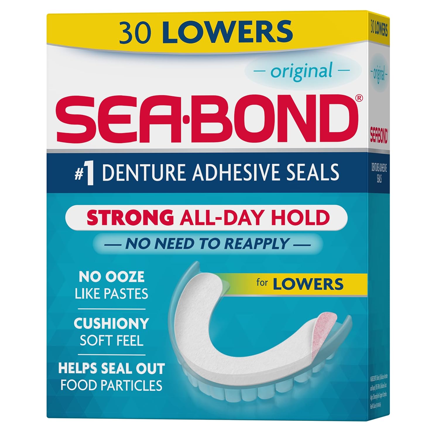 Sea Bond - Fixador Dentadura - Parte Inferior - 30 Un