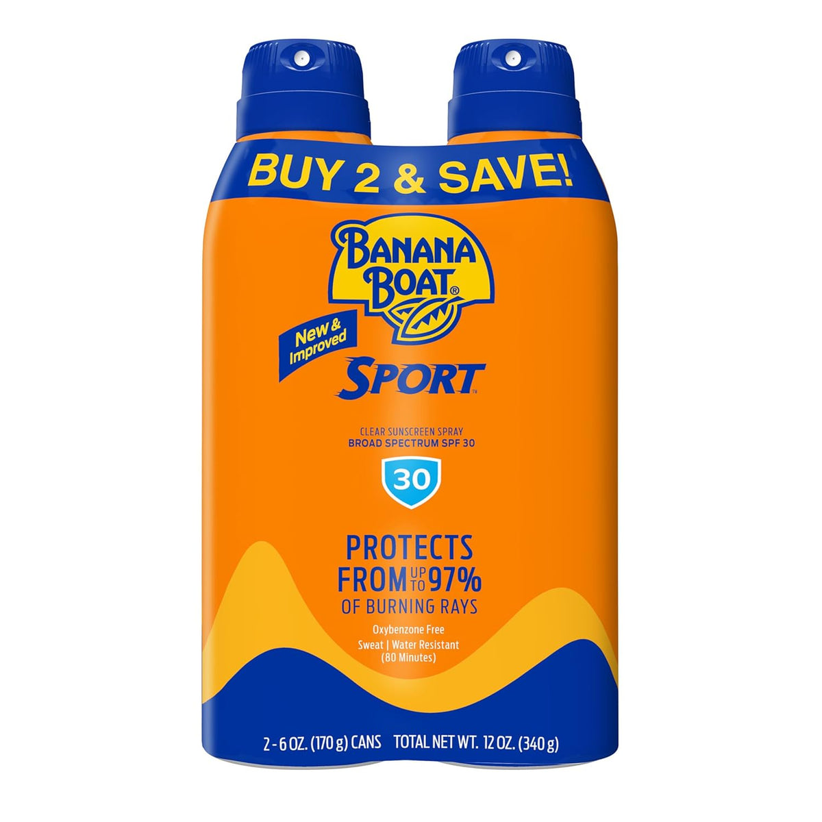Protetor Solar Spray Banana Boat Sport Ultra Fps 30 - C/ 2un