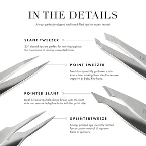 Tweezerman Mini Slant Tweezer - Padrão Mármore 7cm