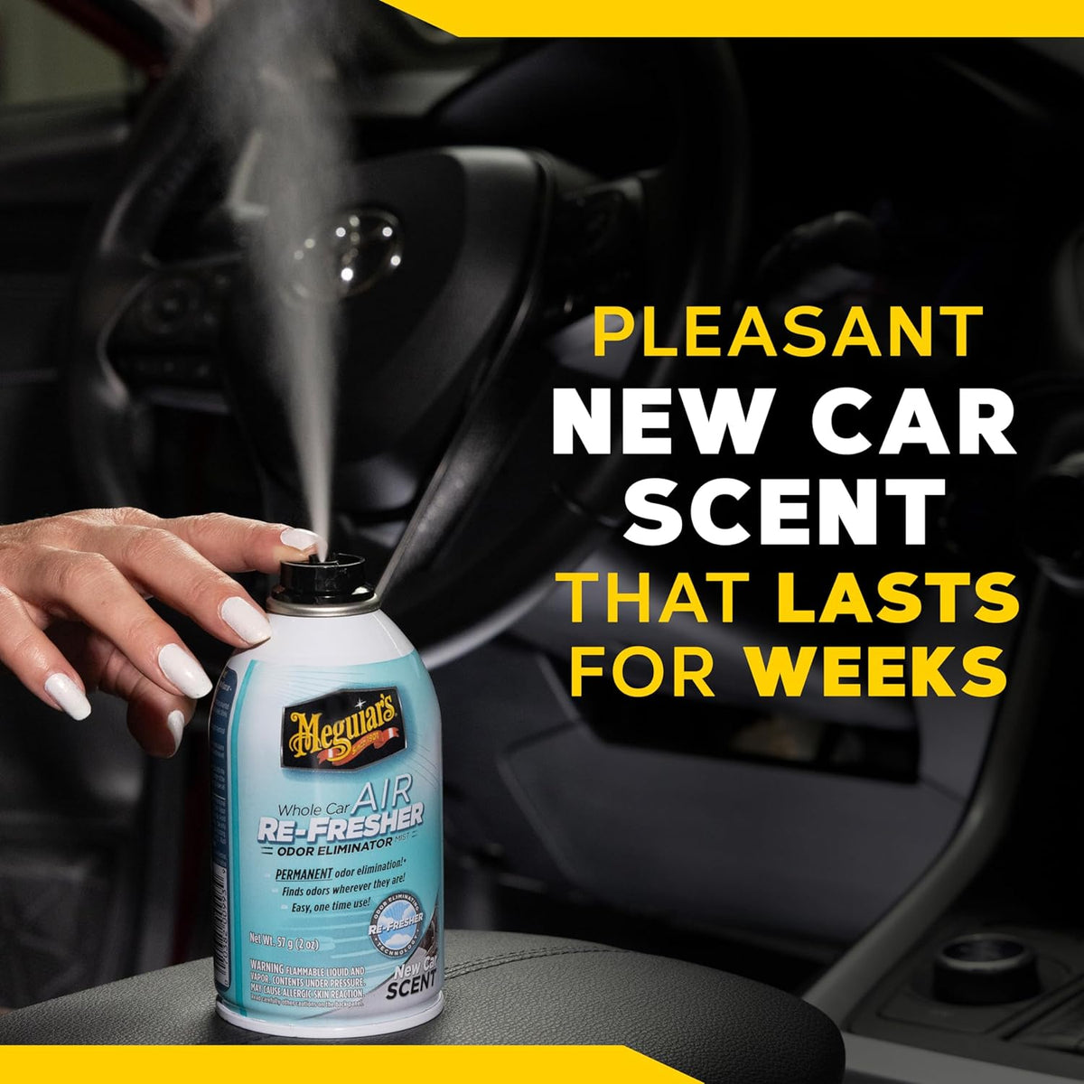 Aromatizante Elimina Odores Meguiars - G16402 - Carro Novo