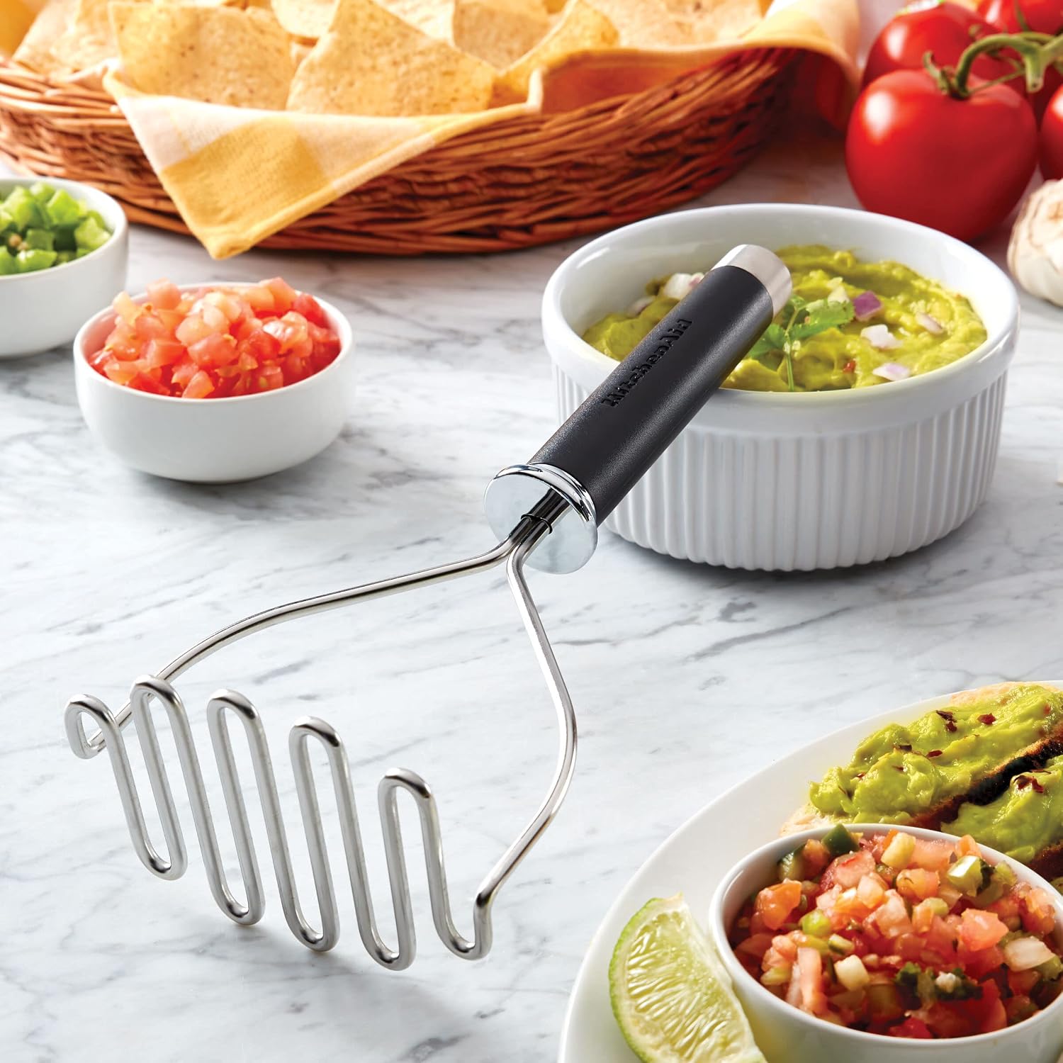 Kitchenaid Amassador De Batatas - 27cm Cor Preta