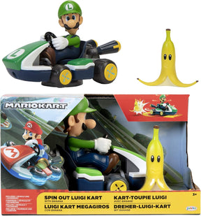 Figura De Ação Luigi Kart 360 Graus C/ Acessório Banana