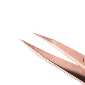 Duas Pinças Tweezerman Com Bolsa - Rose Gold - Rosa Ouro