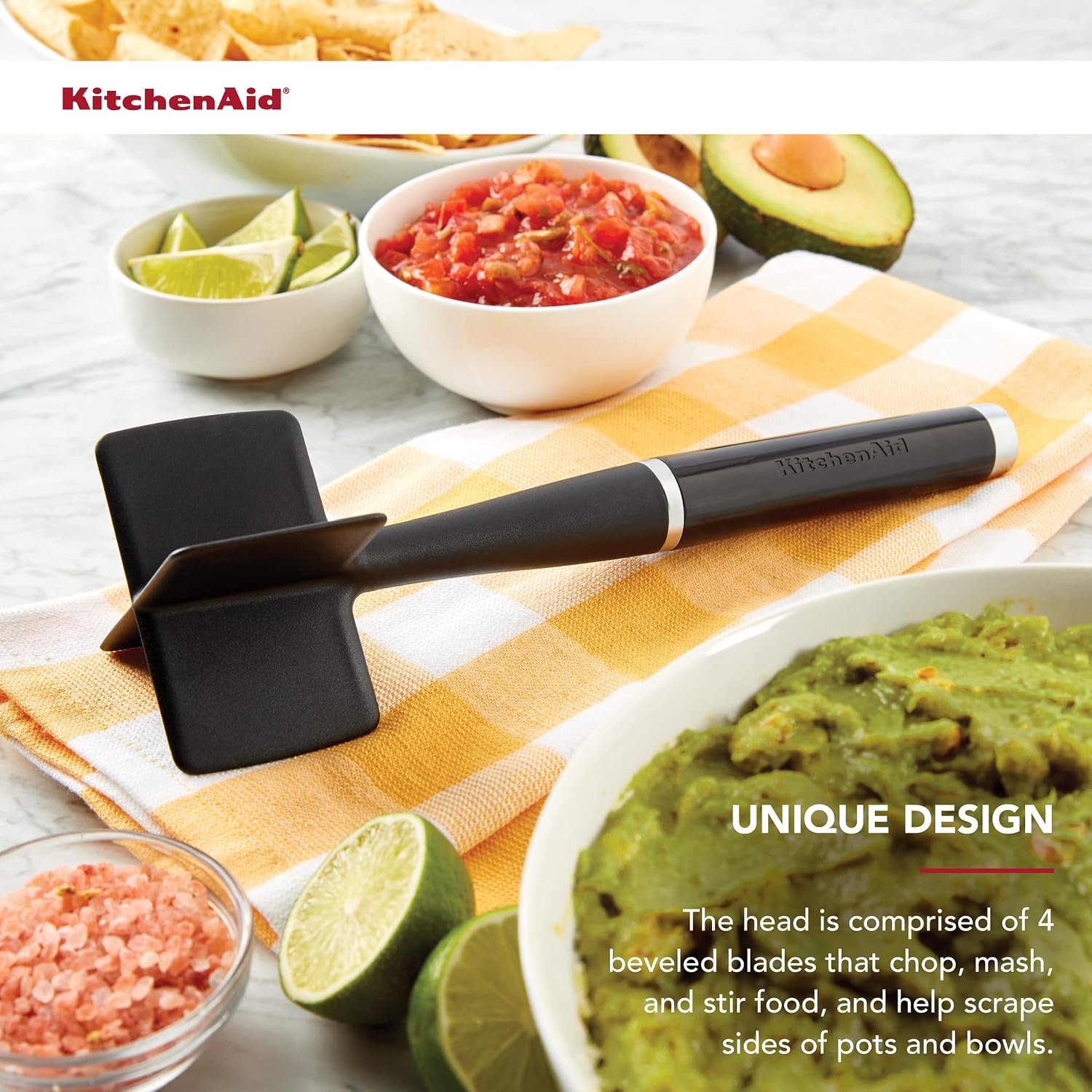 Kitchenaid Amassador De Carne Clássico 27cm - Preto