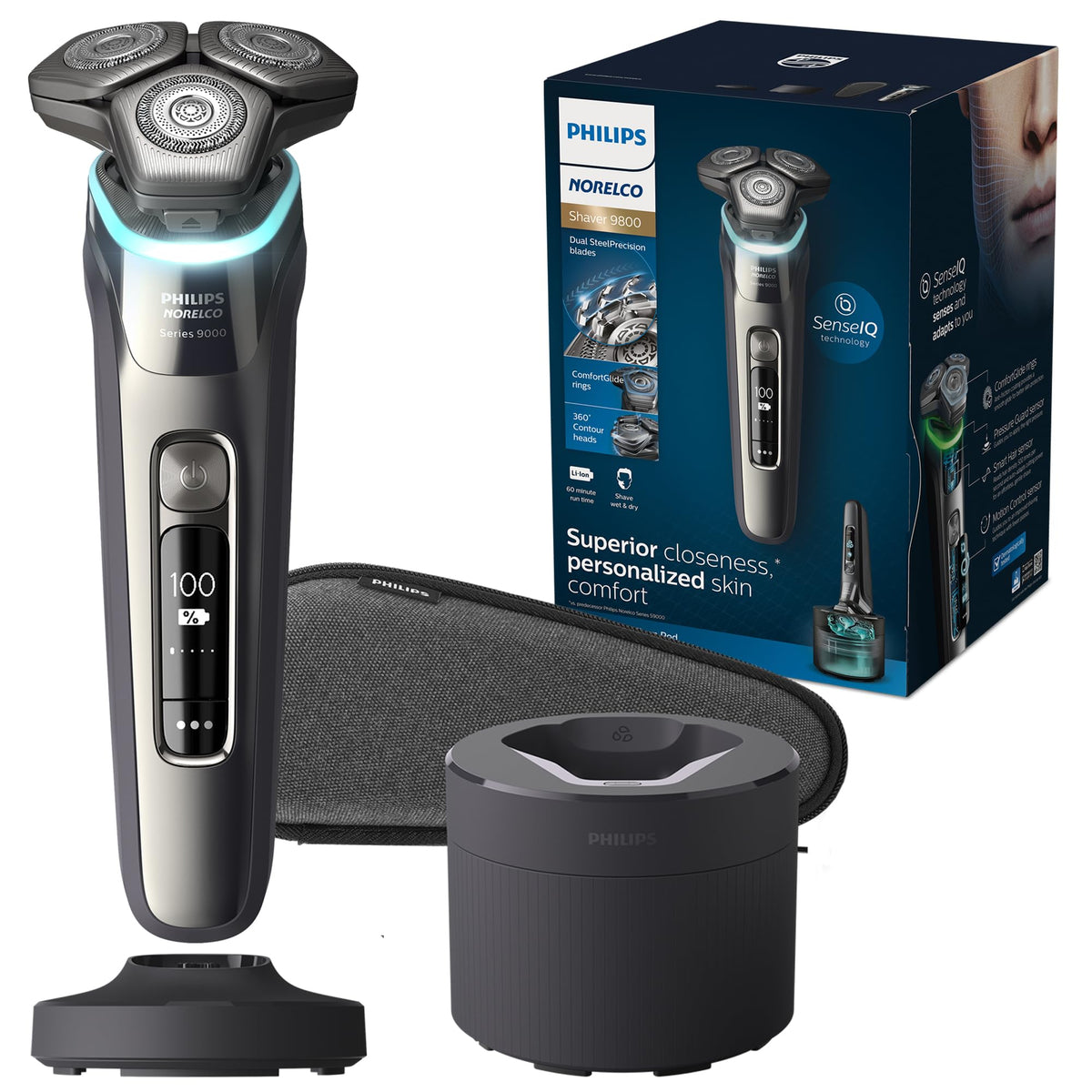 Philips Norelco 9800 - S9987/85 - serie 9000 110v/220v