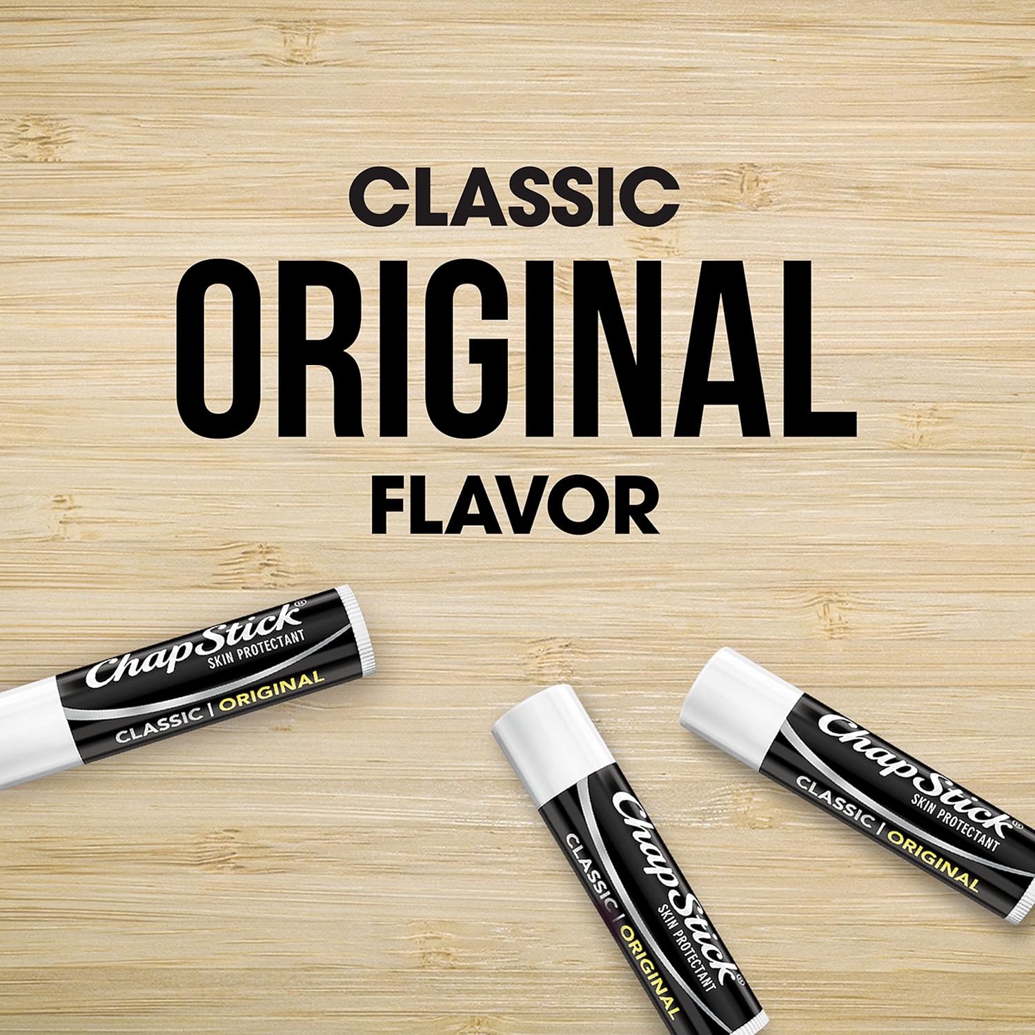Chapstick Hidratante Labial Classic Original 3 Unidades