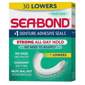 Sea Bond - Fixador Dentadura - Parte Inferior - Menta 30 Un