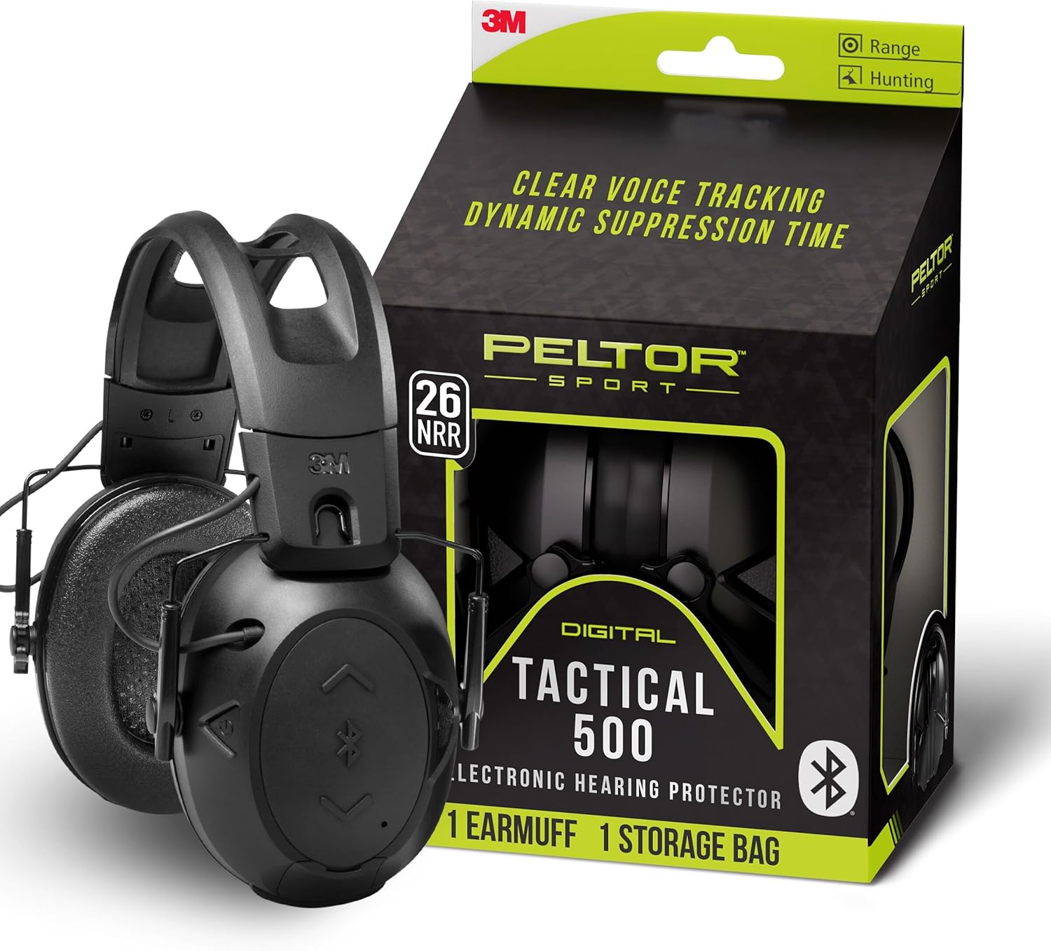 Peltor Sport Tactical 500 Bluetooth Abafador Eletrônico 3m