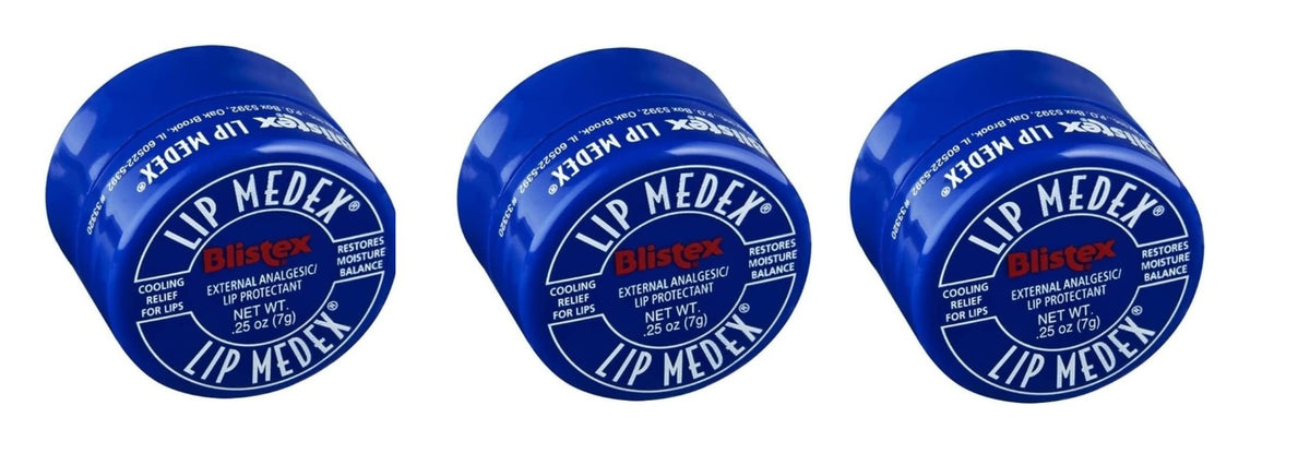 Kit 3 - Blistex Lip Medex Balm - Protetor Labial - 7g Cada