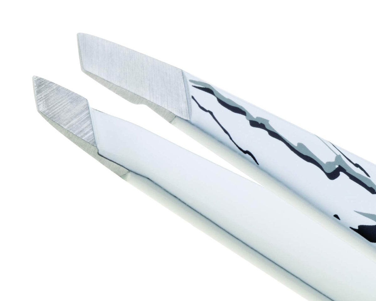 Tweezerman Mini Slant Tweezer - Padrão Mármore 7cm