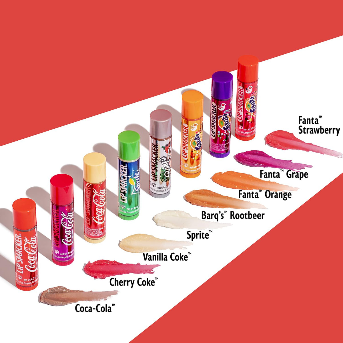 Coca-cola Lip Balm Hidratante Protetor Labial Brilho 8 Unid