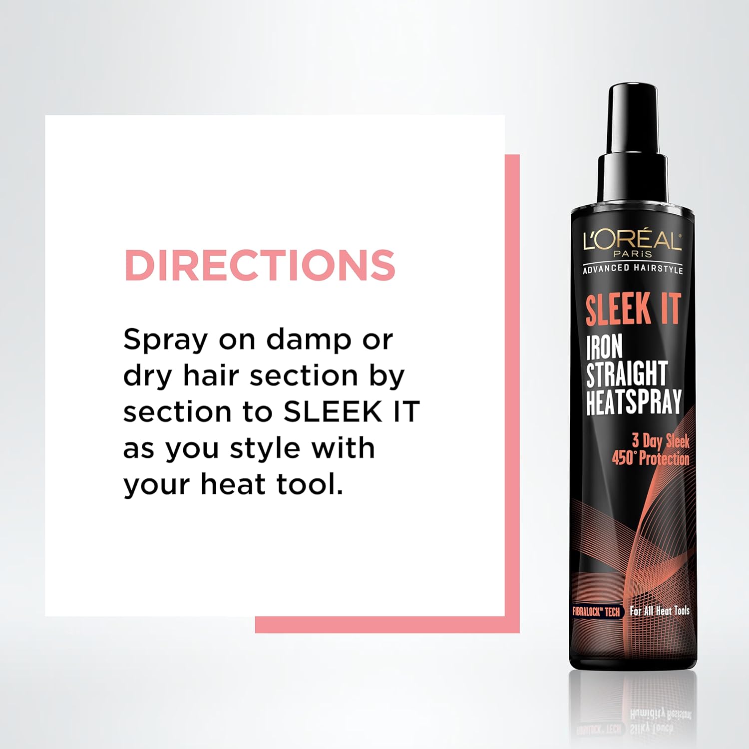 Loreal Sleek It Protetor Térmico - Cabelo Liso 3 Dias 170ml