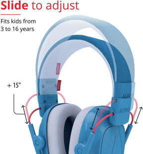 Protetor Abafador De Som Alpine Muffy Kids 3 A 16 Anos Azul