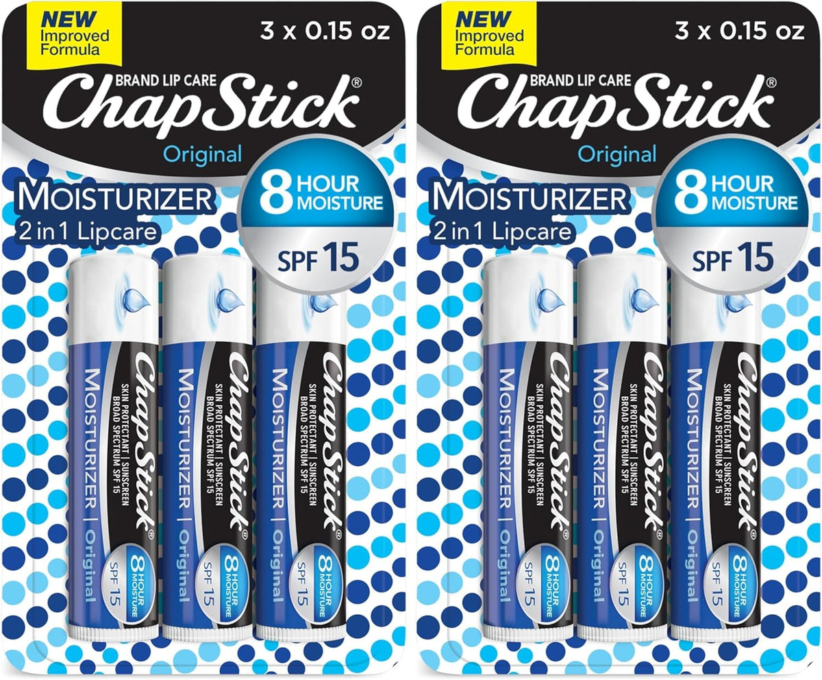 2 X 3un Chapstick Hidratantes Labiais Chapstick Fps 15