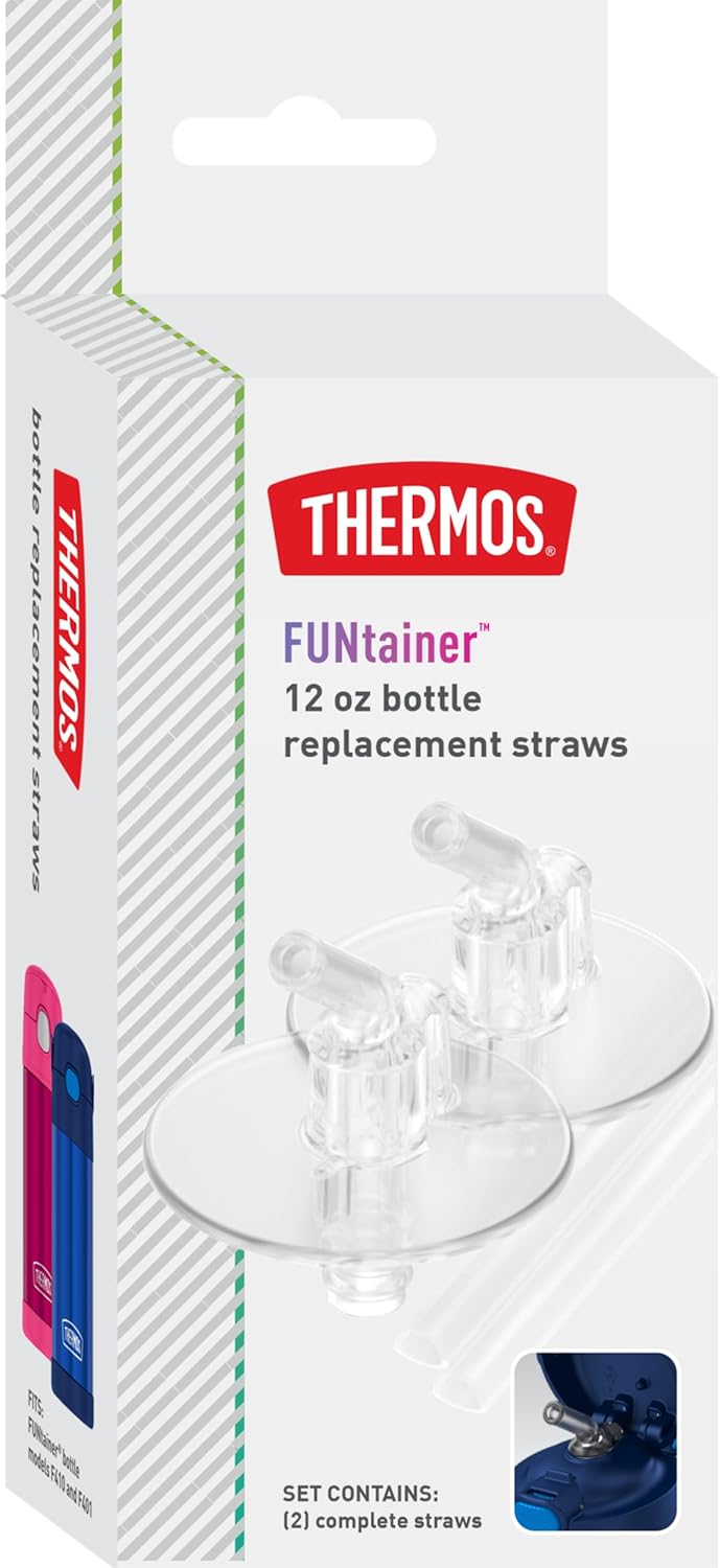Refil Kit 2 Canudos Thermos Funtainer F401 - 355ml Original