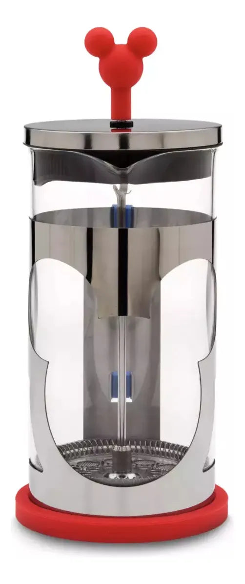 Cafeteira Prensa Francesa Vidro E Inox Original Disney Store