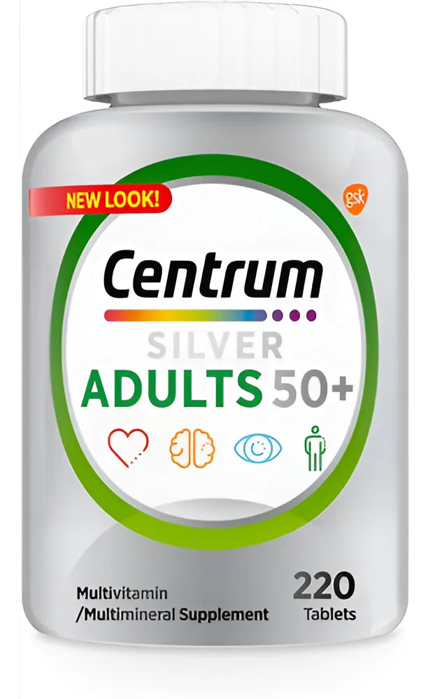 Centrum Adults 50+ 220 Tablets E U A Homem Mulher ! Importado Pronta Entrega E Envio Imediato - Polivitamina