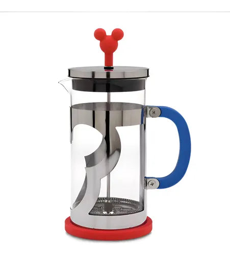 Cafeteira Prensa Francesa Vidro E Inox Original Disney Store
