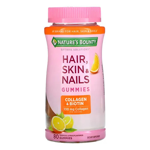 Hair, Skin & Nails Nature's Bounty 80 Gummies Citricos