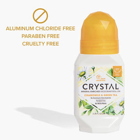 Antitranspirante Roll On Crystal Desodorante Crystal Chamomile & Green Tea 66 Ml