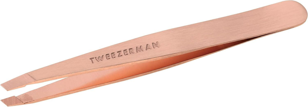 Tweezerman Pinça Slant Inclinada Inoxidável 9,5cm Rose Gold