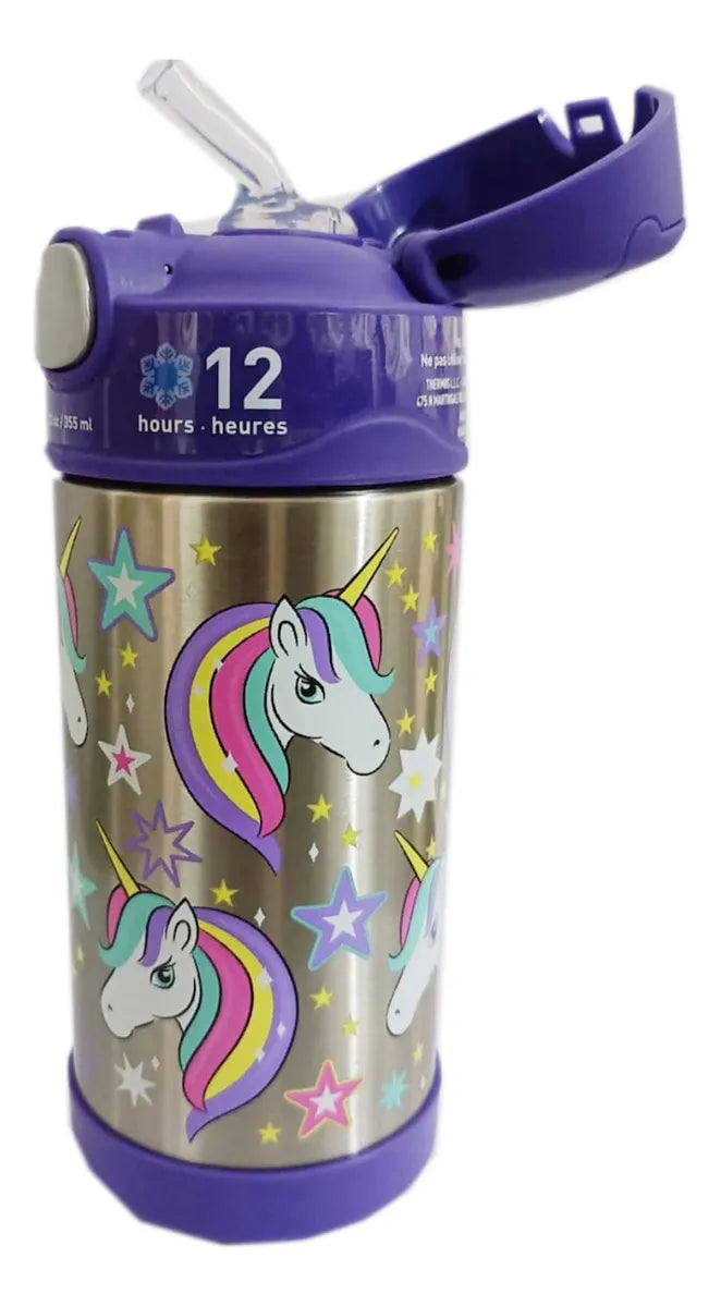 Thermos Funtainer Garrafa Térmica Unicórnios 355ml - Lilas