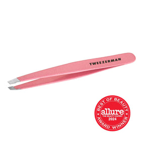 Tweezerman Pinça Slant Inclinada Inoxidável Original 9,5cm - Rosa Claro