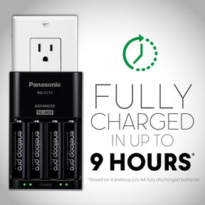 Panasonic Eneloop Pro : 4 Pilhas + Carregador ( 2550 Mah )