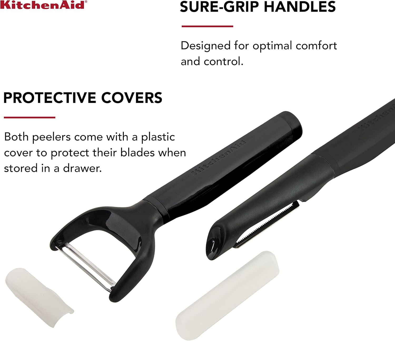 Conjunto Com  2 Peças Peeler Kitchenaid  Universal - Preto