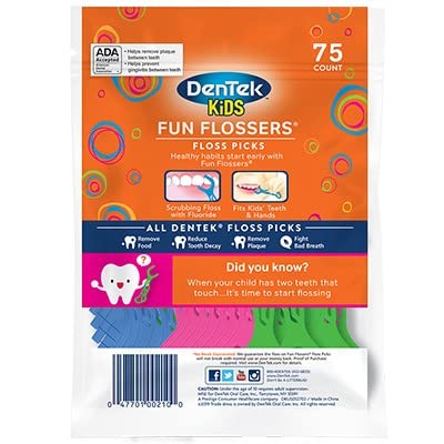 Dentek - Fio Dental Infantil / Kids Floss Picks - 75 Unids