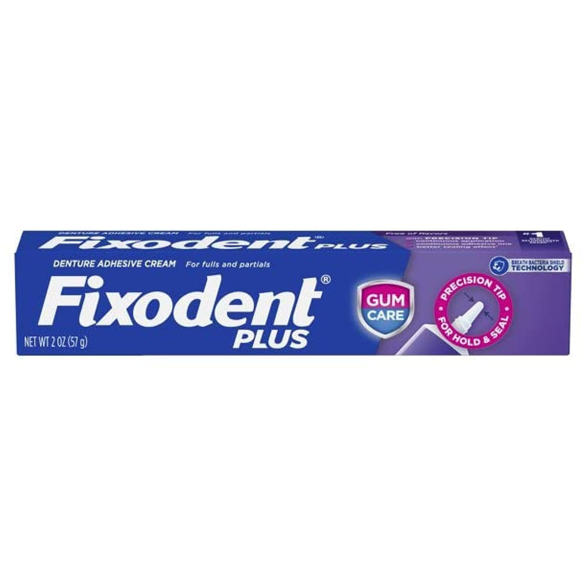Fixodent Plus Precision Gum Care Adesivo Dentadura 57gr