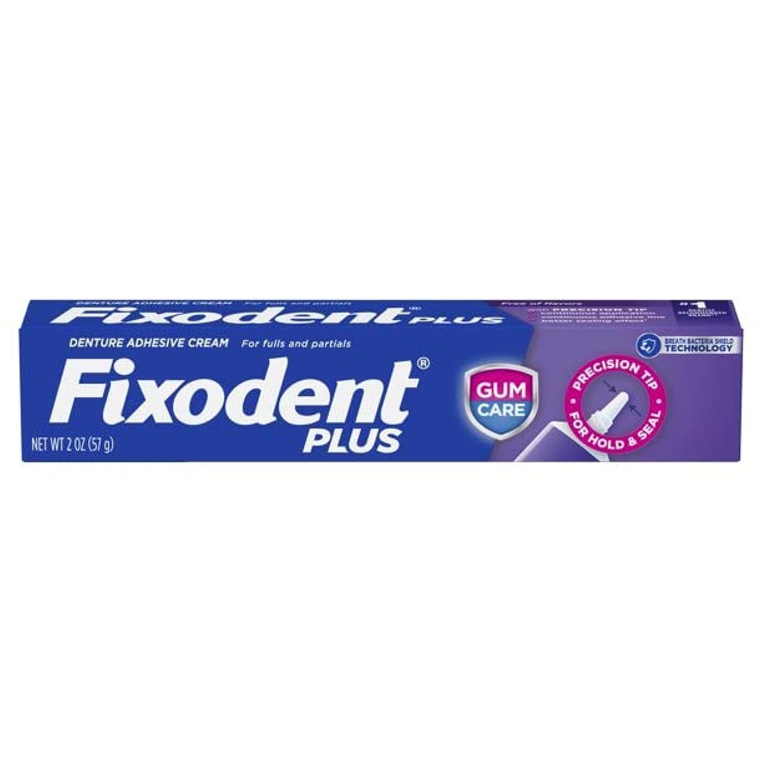 Fixodent Plus Precision Gum Care Adesivo Dentadura 57gr