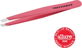 Tweezerman Pinça Slant Inclinada Inoxidável 9,5cm Cor Coral (Geranio)