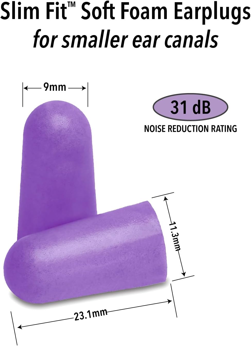 Protetor Auricular Mack's Slim Fit - Nrr 29 Db - 50 Pares