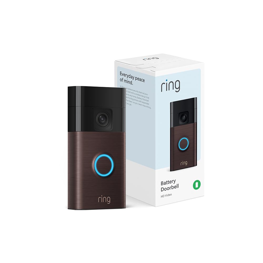 Campainha Inteligente Ring Video Doorbell De 2ª Geração Sem Fio De Cor Escura (bronze Veneziano)