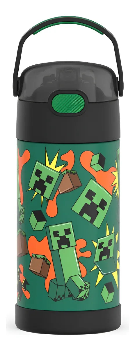 Thermos Funtainer Garrafa Têrmica 355ml Minecraft 2 Original