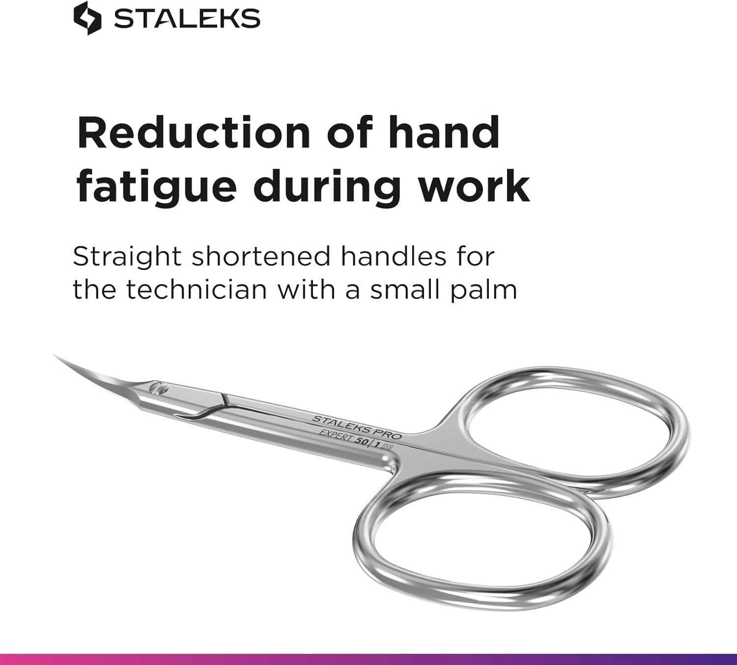 Tesoura Para Cutícula Profissional Staleks Pro Se-50/1