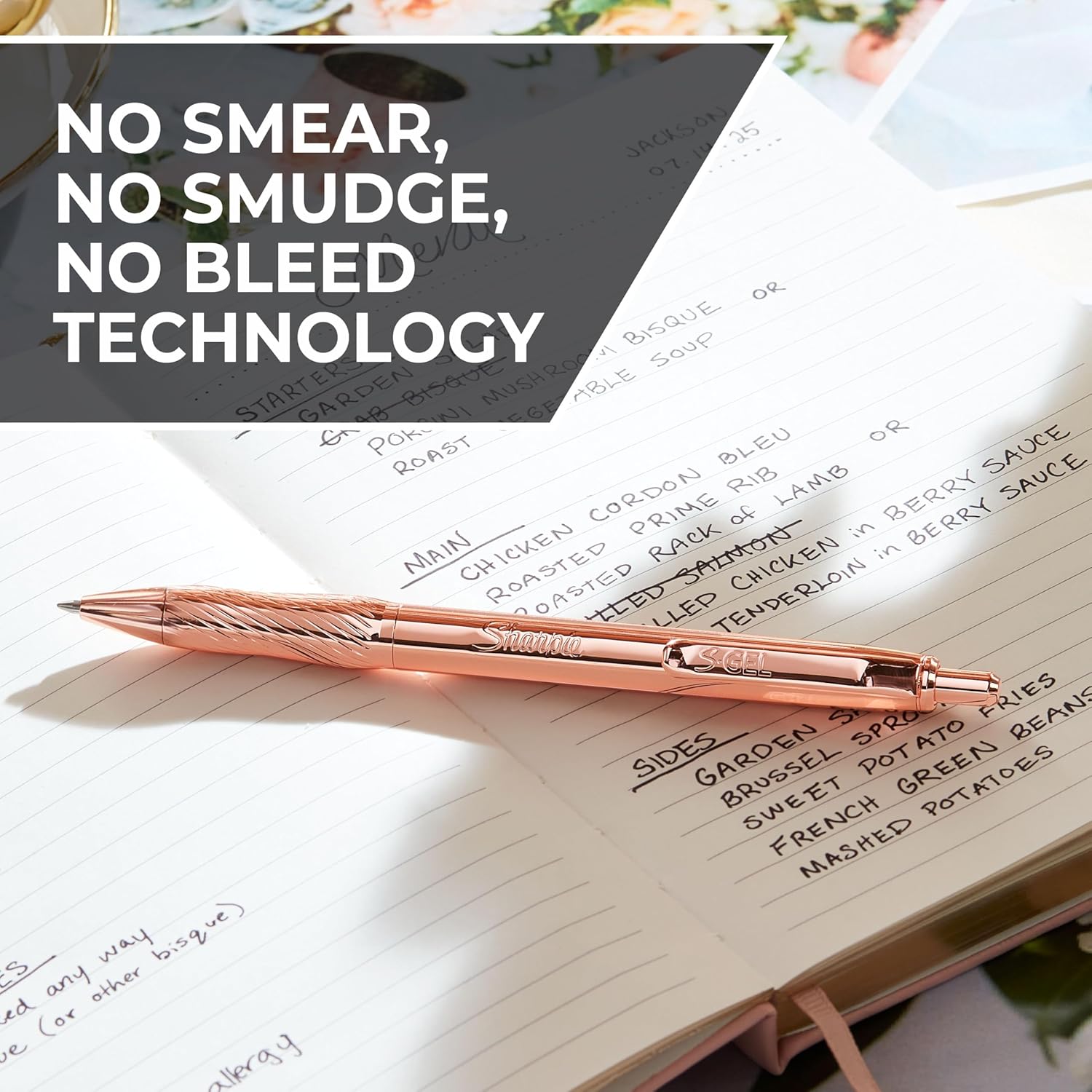 Sharpie Caneta S-gel Copper Metal Body 0,7 Mm Cor Rose