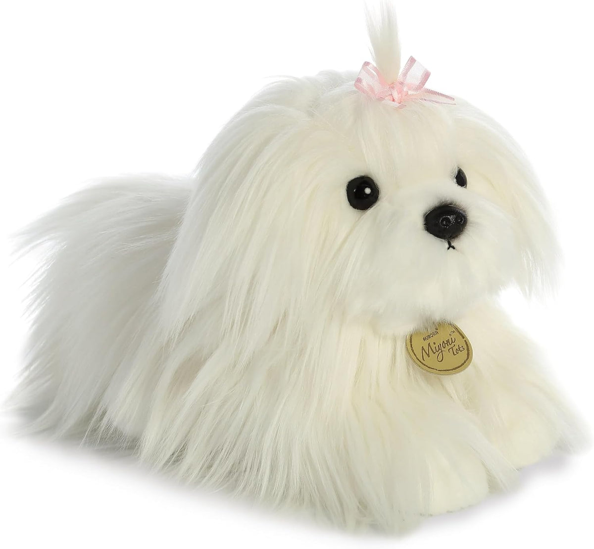 Pelúcia Miyoni Aurora - Cachorrinho Maltês - Original