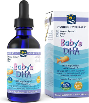 Nordic Naturals Baby's Dha, Sem Sabor - 1050 Mg Ômega-3 + D3 - 60ml