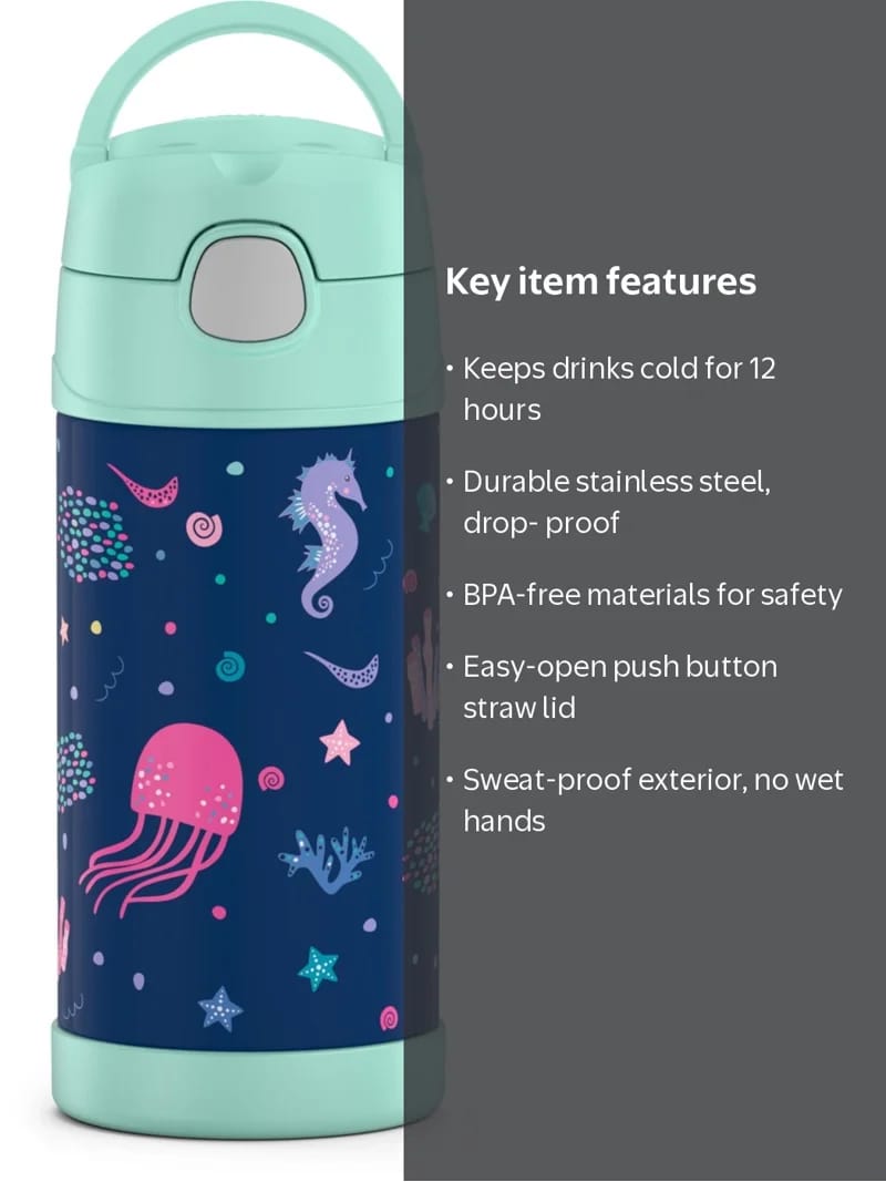Thermos Funtainer Garrafa Térmica Oceano 355ml - Verde Claro