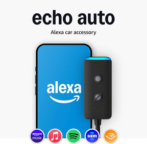 Amazon Echo Auto (2nd Gen) C/ Assistente Virtual Alexa Preto
