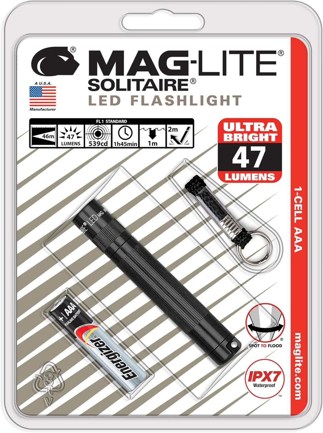 Lanterna Mini Maglite Solitaire Led 47 Lumens - Blistex