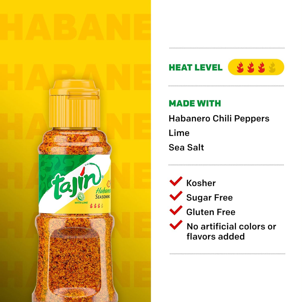Kit com 3 Tajin Pimenta Habareno Hot  45g cada