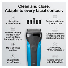 Braun Barbeador Para Homens Series 3 310s Wes&dry (bivolt)